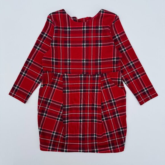 H&M Holiday Dress | Classic Red & Green Plaid | Long Sleeve | 2T - Picture 1 of 4